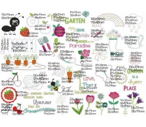 Stickdatei - Mein Garten Blume 4